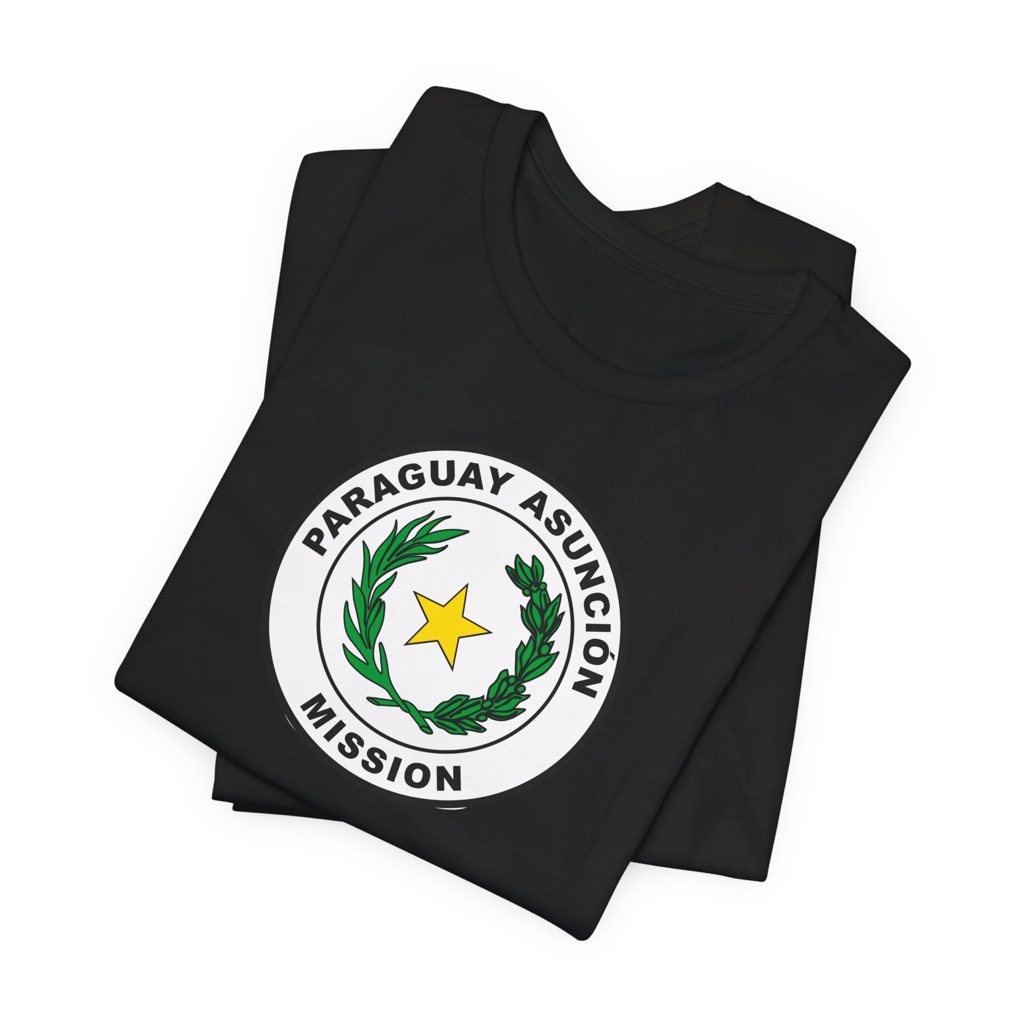 Paraguay Asuncion Mission Circular Flag T-shirt - Latter-Day Saint LDS Missionary Gift - Book of Mormon