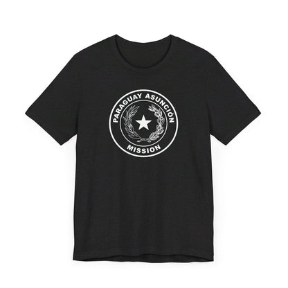 Paraguay Asuncion Mission Circular Monochrome Logo T-Shirt - Latter-Day Saint LDS Missionary Gift - Book of Mormon