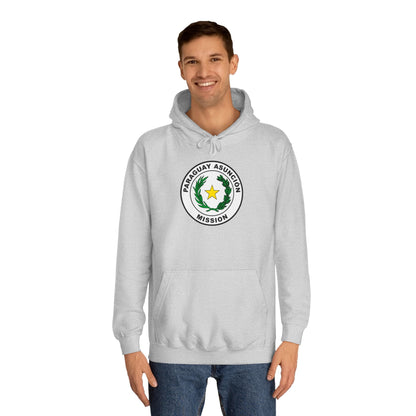 Paraguay Asuncion Mission Flag Logo (White Border) College Hoodie - Latter-Day Saint LDS Missionary Gift - Book of Mormon