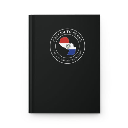 Paraguay Asuncion Mission Flag Map Called to Serve Black Hardcover Journal Matte - Latter-Day Saint LDS Missionary Gift - Book of Mormon