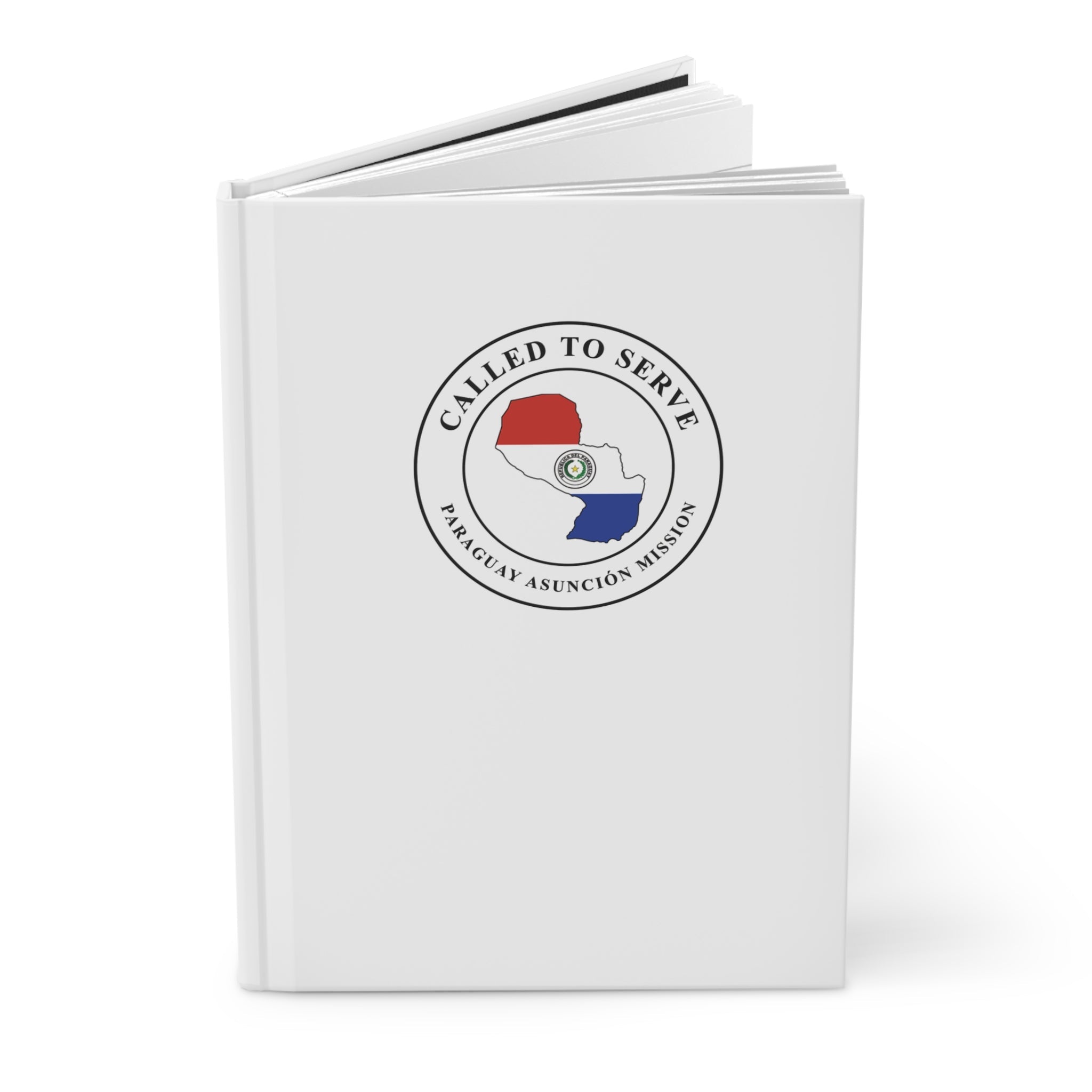 Paraguay Asuncion Mission Flag Map Called to Serve White Hardcover Journal Matte - Latter-Day Saint LDS Missionary Gift - Book of Mormon