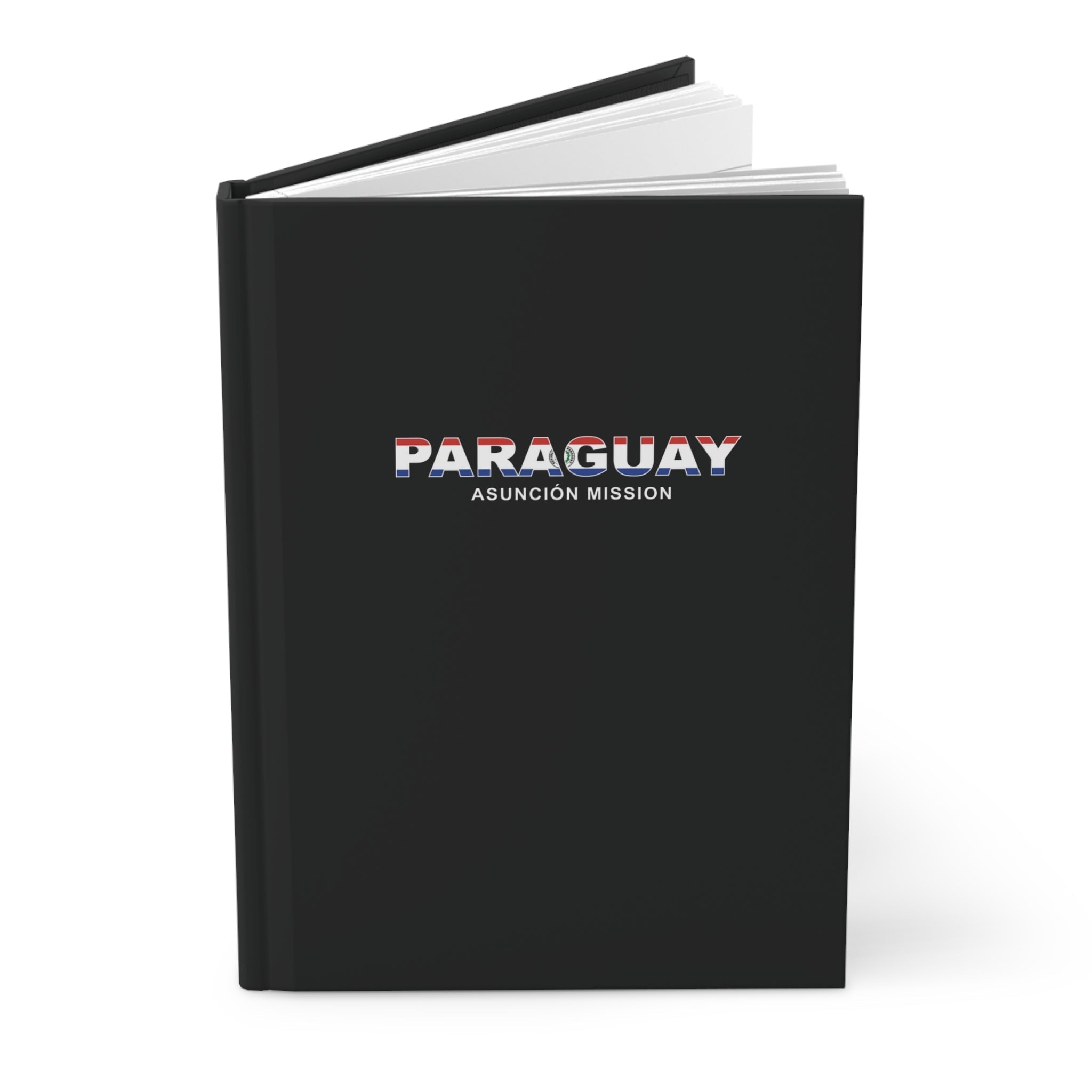 Paraguay Asuncion Mission Flag Title Black Hardcover Journal Matte - Latter-Day Saint LDS Missionary Gift - Book of Mormon