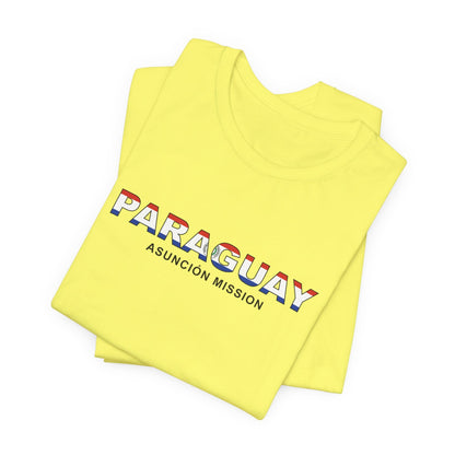 Paraguay Asuncion Mission Flag Title T-shirt - Latter-Day Saint LDS Missionary Gift - Book of Mormon