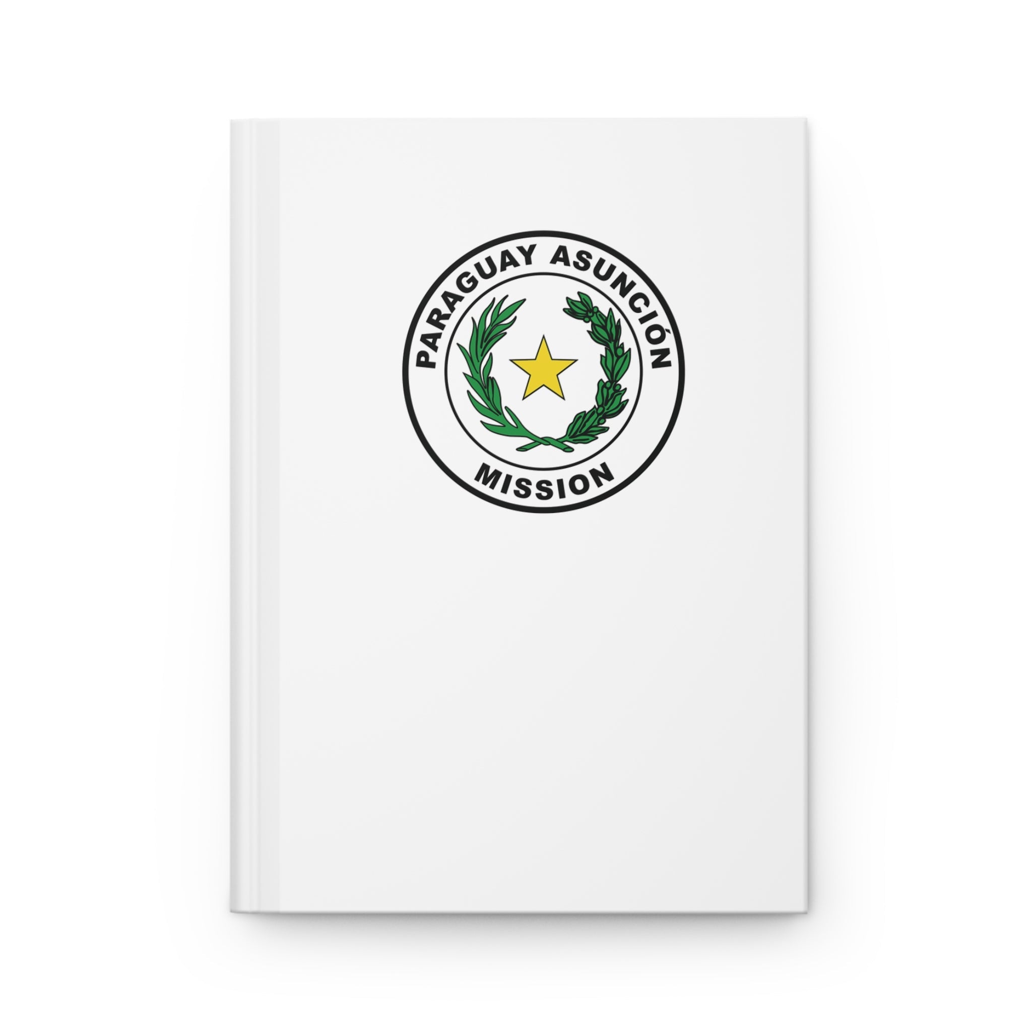 Paraguay Asuncion Mission Logo Design White Hardcover Journal Matte - Latter-Day Saint LDS Missionary Gift - Book of Mormon