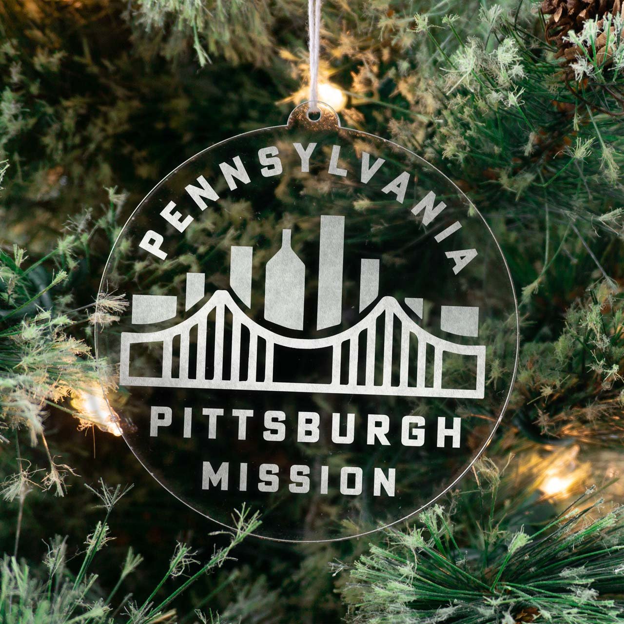 Pennsylvania Pittsburgh Mission Christmas Ornament - Latter-Day Saint LDS Missionary Gift - Book of Mormon