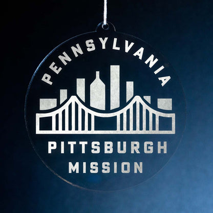 Pennsylvania Pittsburgh Mission Christmas Ornament - Latter-Day Saint LDS Missionary Gift - Book of Mormon