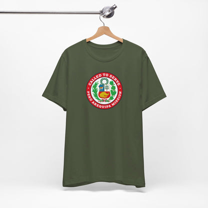 Peru Arequipa Mission Circular Flag T-shirt - Latter-Day Saint LDS Missionary Gift - Book of Mormon