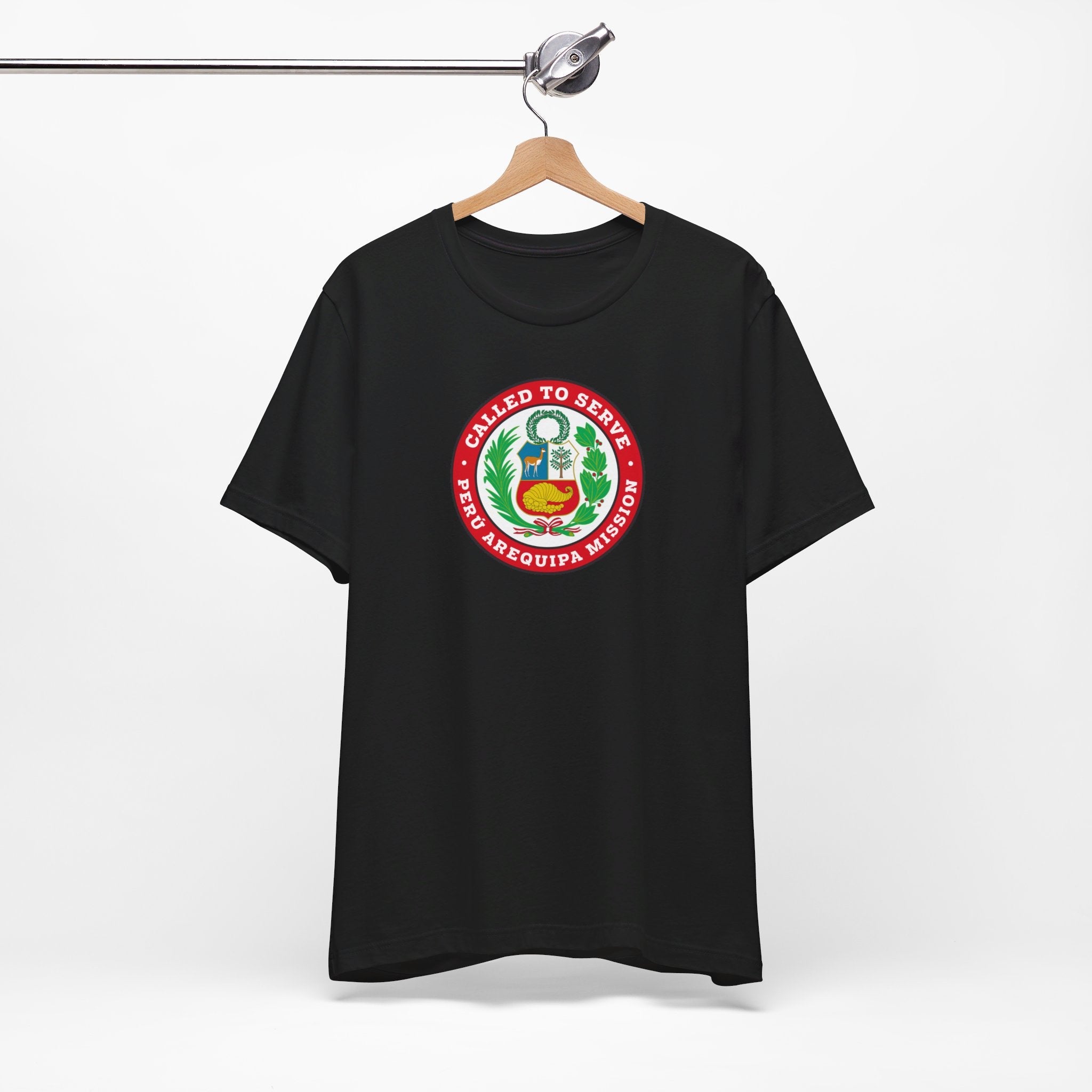 Peru Arequipa Mission Circular Flag T-shirt - Latter-Day Saint LDS Missionary Gift - Book of Mormon