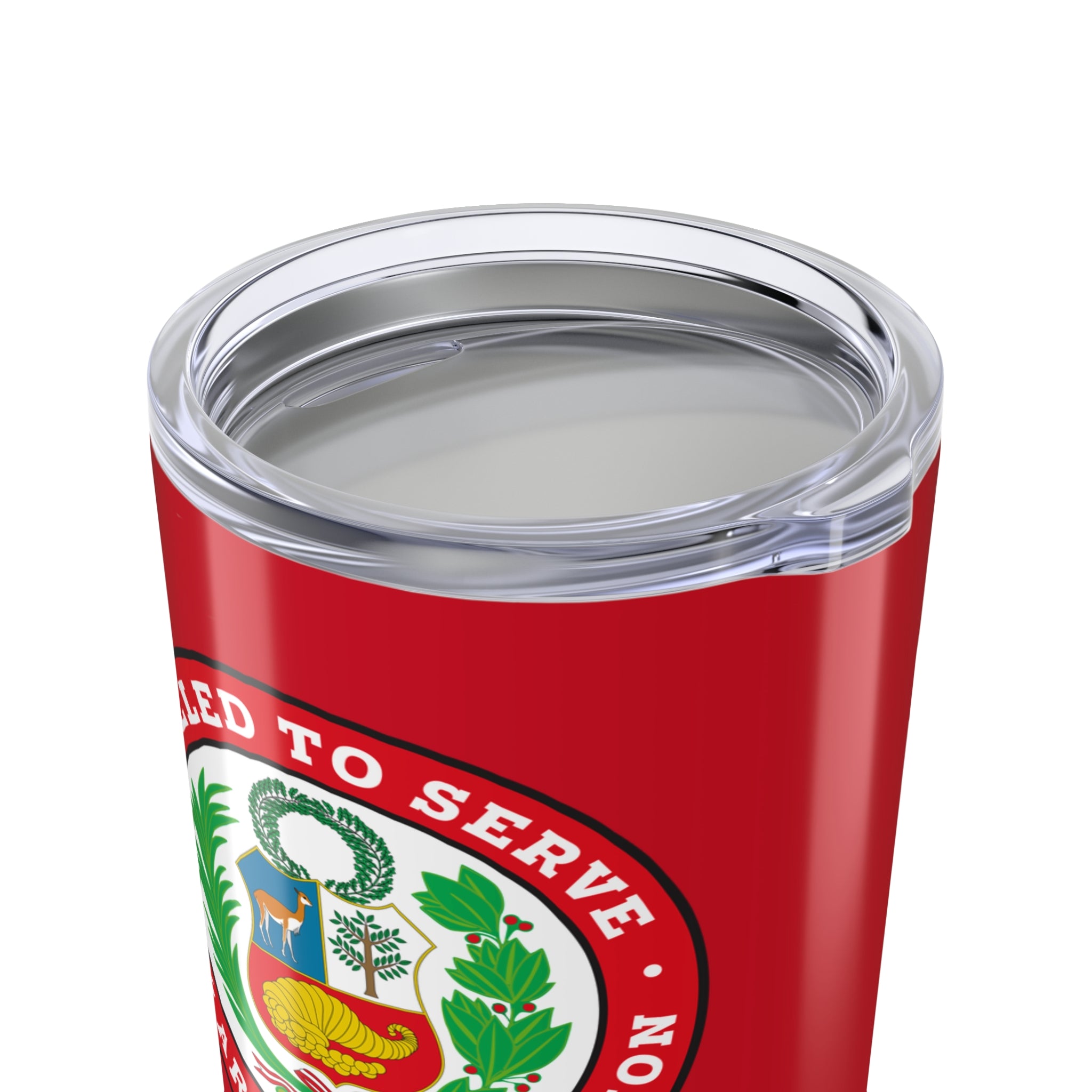 Peru Arequipa Mission Flag Logo Tumbler 20oz Red - Mission Wishlist - LDS Missionary Gift Store