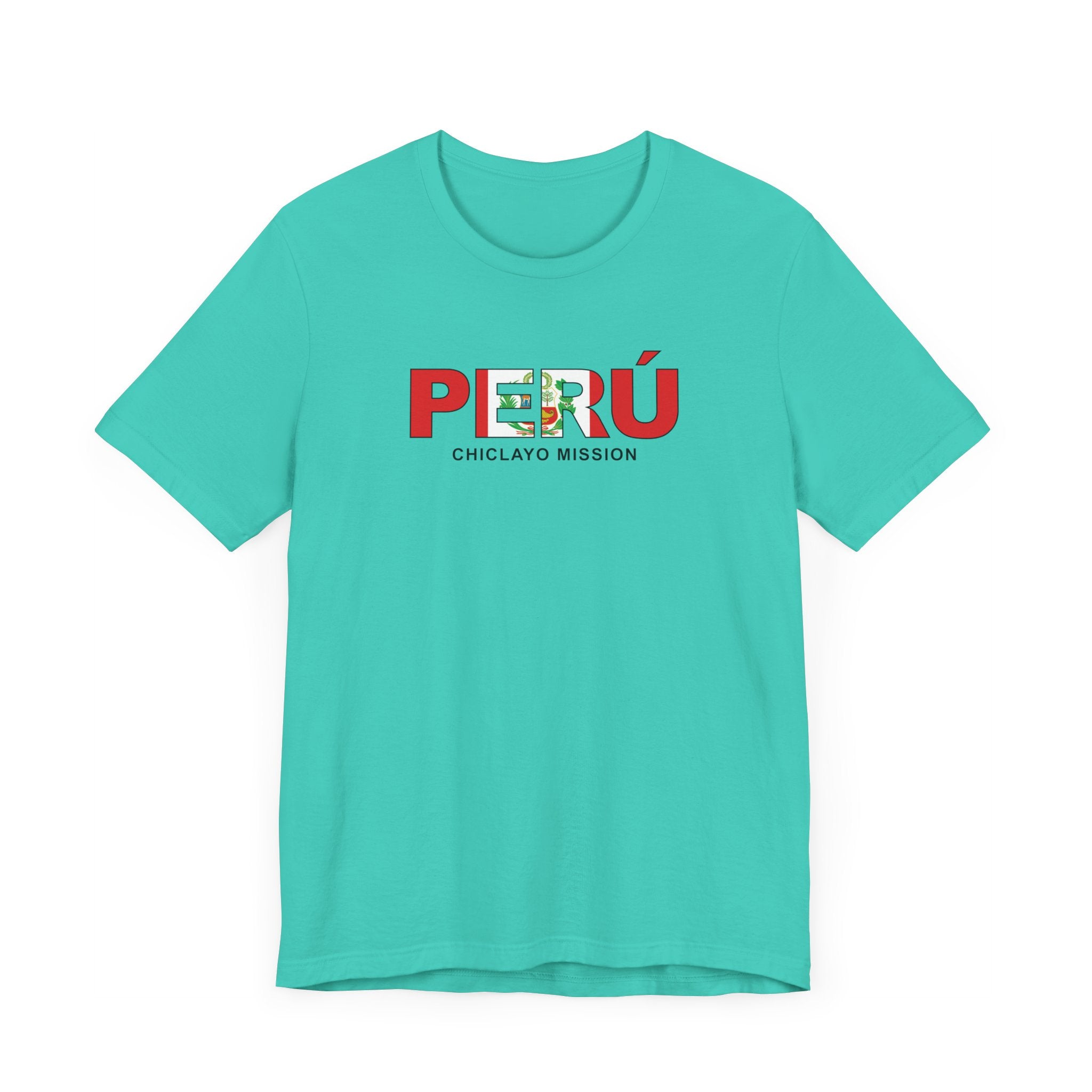 Peru Chiclayo Mission Flag Title T-shirt - Latter-Day Saint LDS Missionary Gift - Book of Mormon