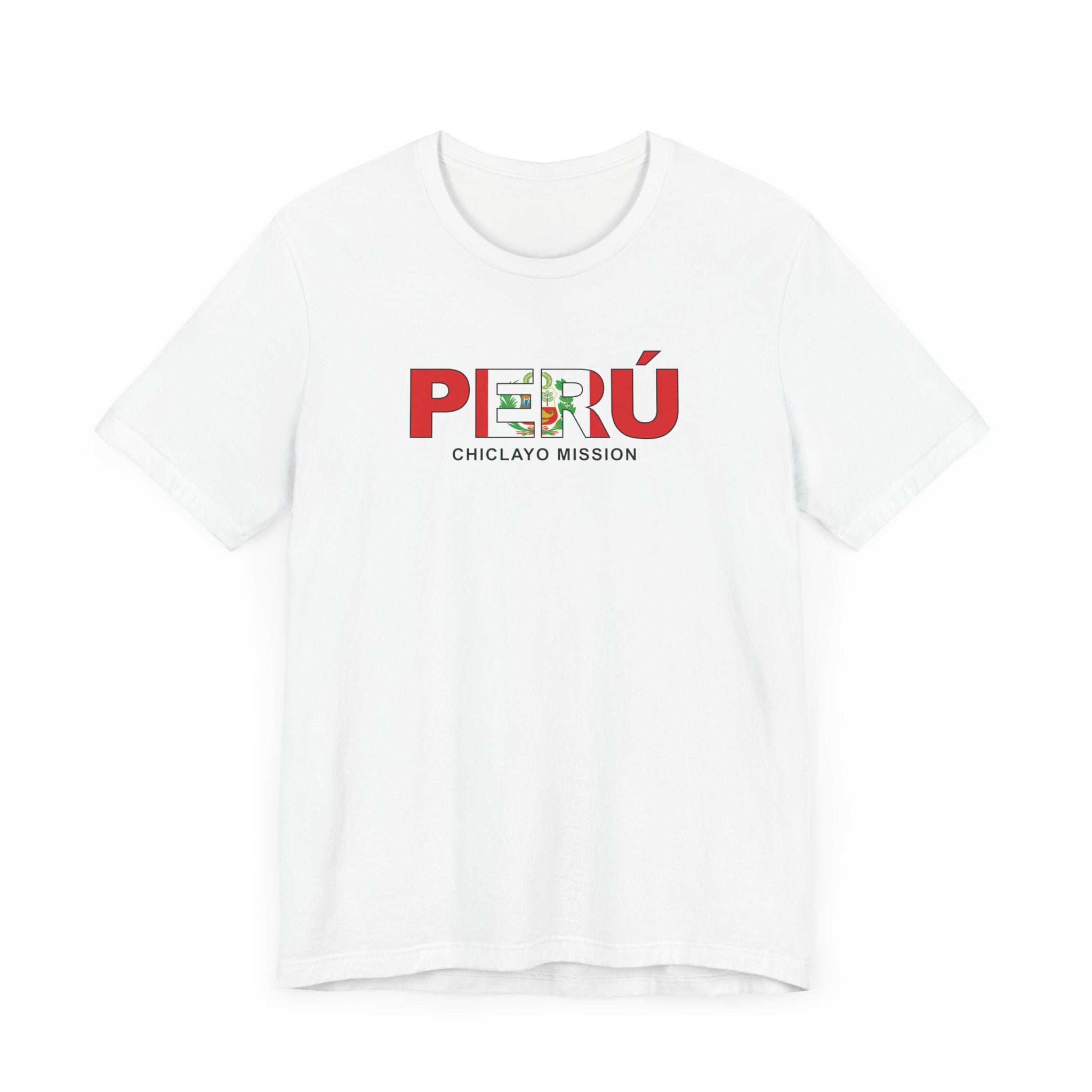 Peru Chiclayo Mission Flag Title T-shirt - Latter-Day Saint LDS Missionary Gift - Book of Mormon