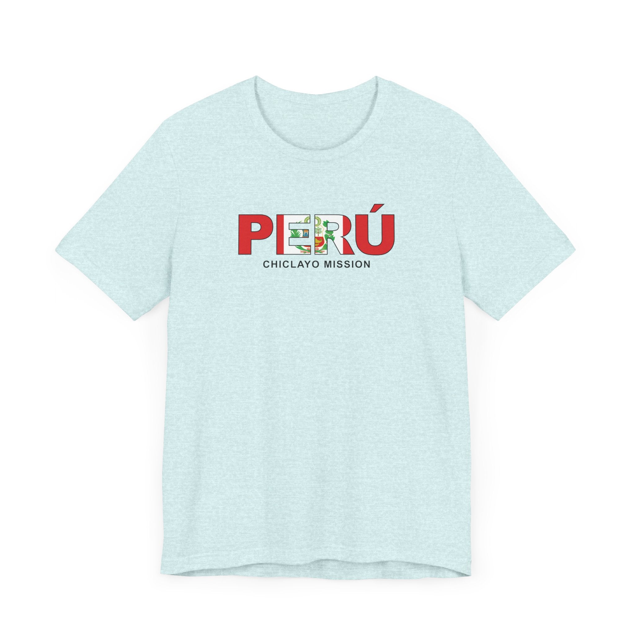 Peru Chiclayo Mission Flag Title T-shirt - Latter-Day Saint LDS Missionary Gift - Book of Mormon