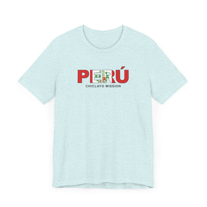 Peru Chiclayo Mission Flag Title T-shirt - Latter-Day Saint LDS Missionary Gift - Book of Mormon