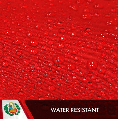 Peru (Peruvian) Flag | 3x5 feet | Double Sided Embroidered 210D Indoor/Outdoor, Brass Grommets, Heavy Duty Polyester