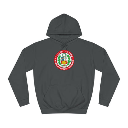 Peru Huancayo Mission Flag Logo (White Border) College Hoodie - Latter-Day Saint LDS Missionary Gift - Book of Mormon