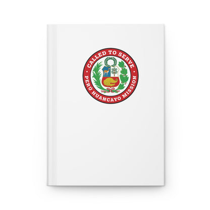 Peru Huancayo Mission Logo Design White Hardcover Journal Matte - Latter-Day Saint LDS Missionary Gift - Book of Mormon