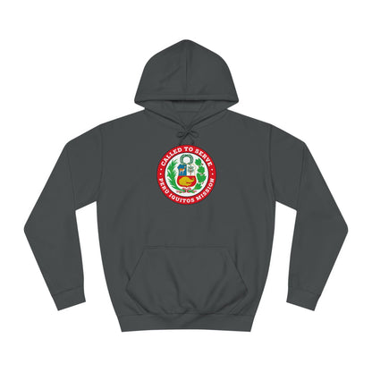 Peru Iquitos Mission Flag Logo (White Border) College Hoodie - Latter-Day Saint LDS Missionary Gift - Book of Mormon