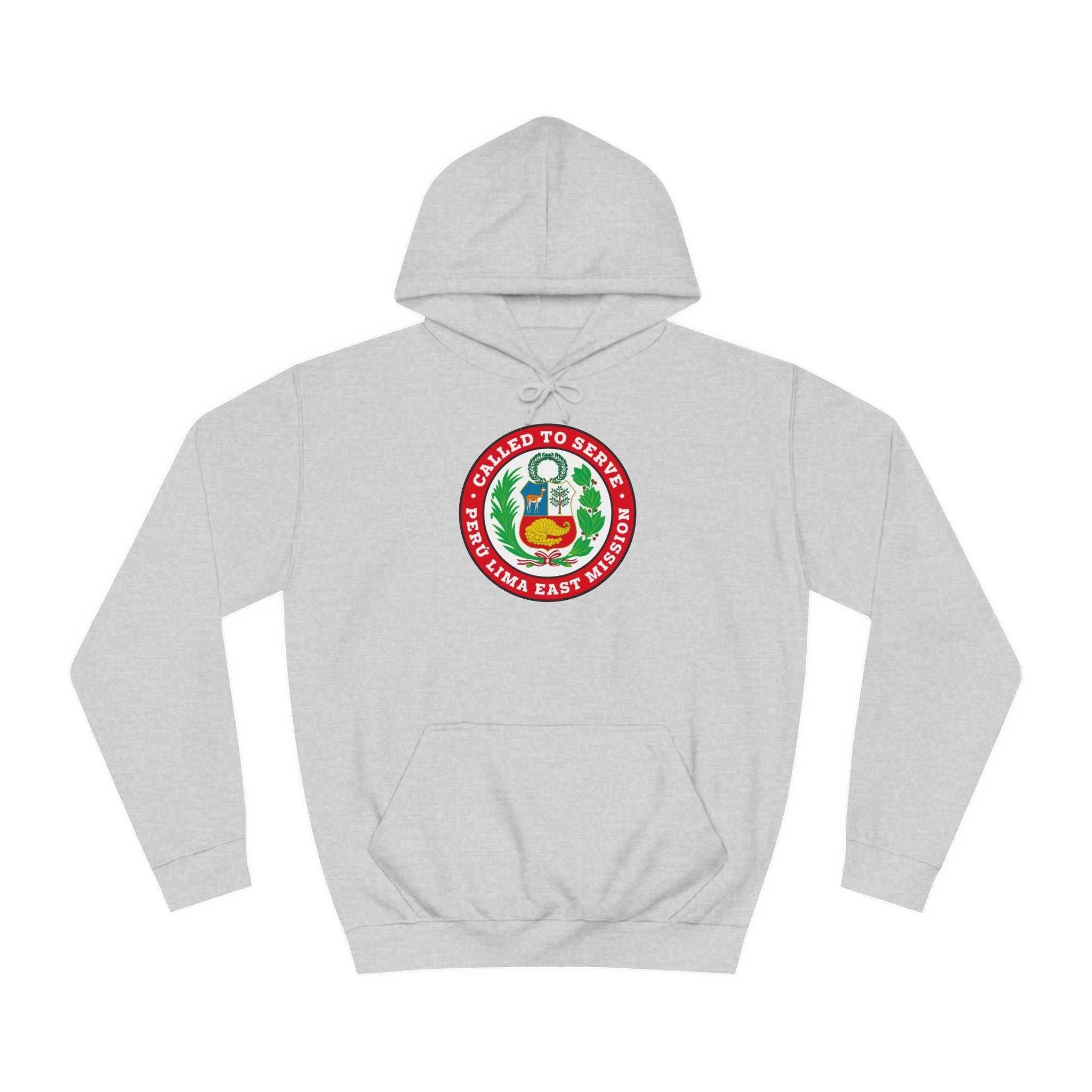 Peru Lima East Mission Flag Logo (Red Border) College Hoodie - Latter-Day Saint LDS Missionary Gift - Book of Mormon