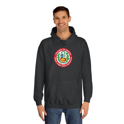 Peru Lima East Mission Flag Logo (Red Border) College Hoodie - Latter-Day Saint LDS Missionary Gift - Book of Mormon