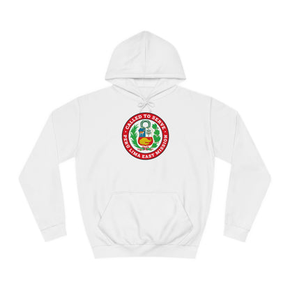 Peru Lima East Mission Flag Logo (Red Border) College Hoodie - Latter-Day Saint LDS Missionary Gift - Book of Mormon