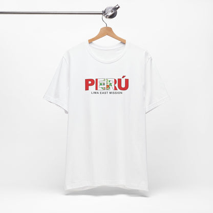 Peru Lima East Mission Flag Title T-shirt - Latter-Day Saint LDS Missionary Gift - Book of Mormon