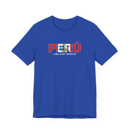 Peru Lima East Mission Flag Title T-shirt - Latter-Day Saint LDS Missionary Gift - Book of Mormon