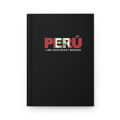 Peru Lima Northeast Mission Flag Title Black Hardcover Journal Matte - Latter-Day Saint LDS Missionary Gift - Book of Mormon