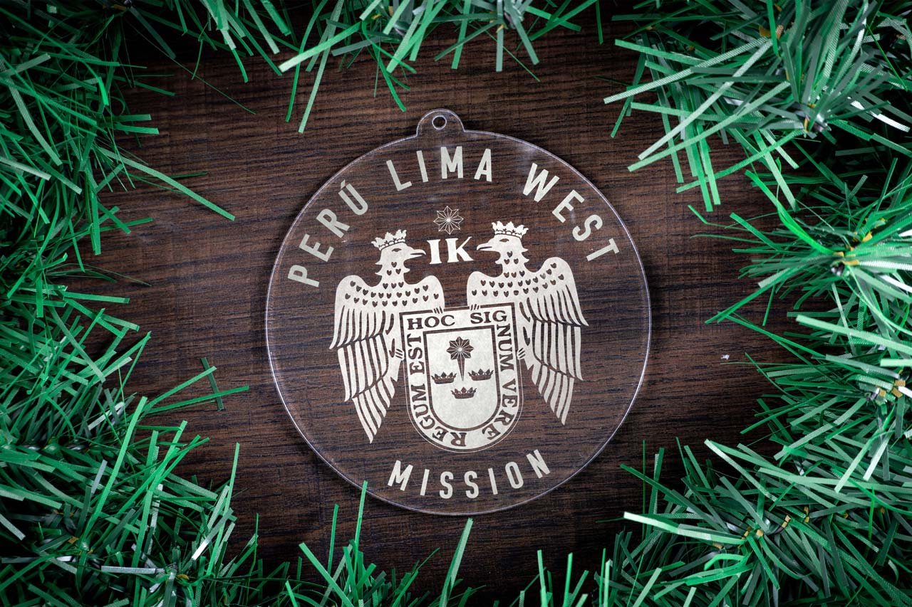 Peru Lima West Mission Christmas Ornament - Latter-Day Saint LDS Missionary Gift - Book of Mormon