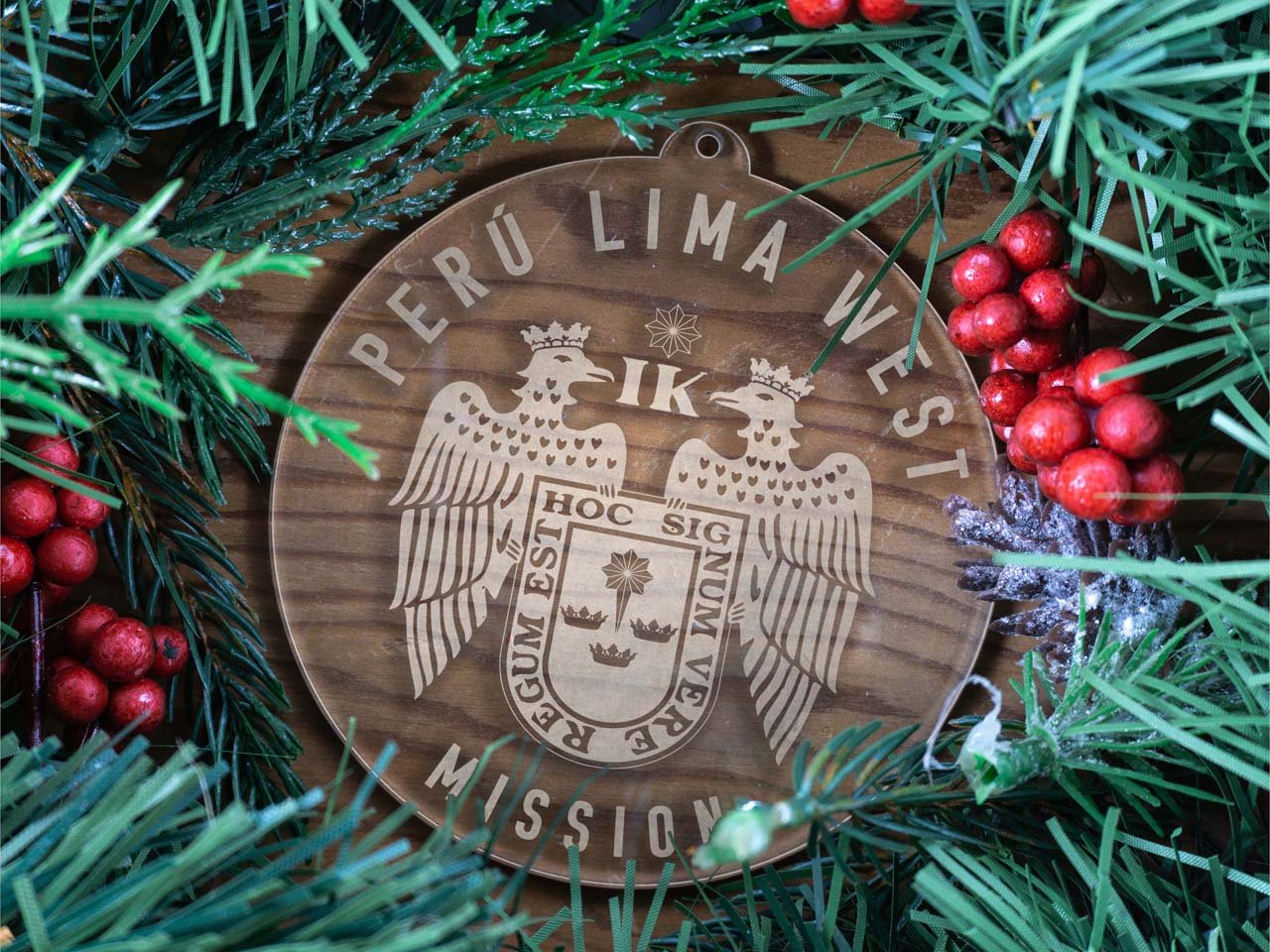 Peru Lima West Mission Christmas Ornament - Latter-Day Saint LDS Missionary Gift - Book of Mormon