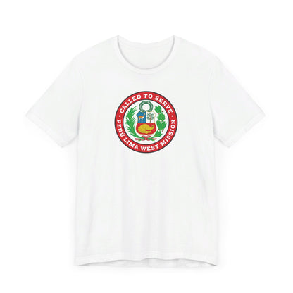 Peru Lima West Mission Circular Flag T-shirt - Latter-Day Saint LDS Missionary Gift - Book of Mormon