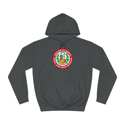 Peru Lima West Mission Flag Logo (Black Border) College Hoodie - Latter-Day Saint LDS Missionary Gift - Book of Mormon