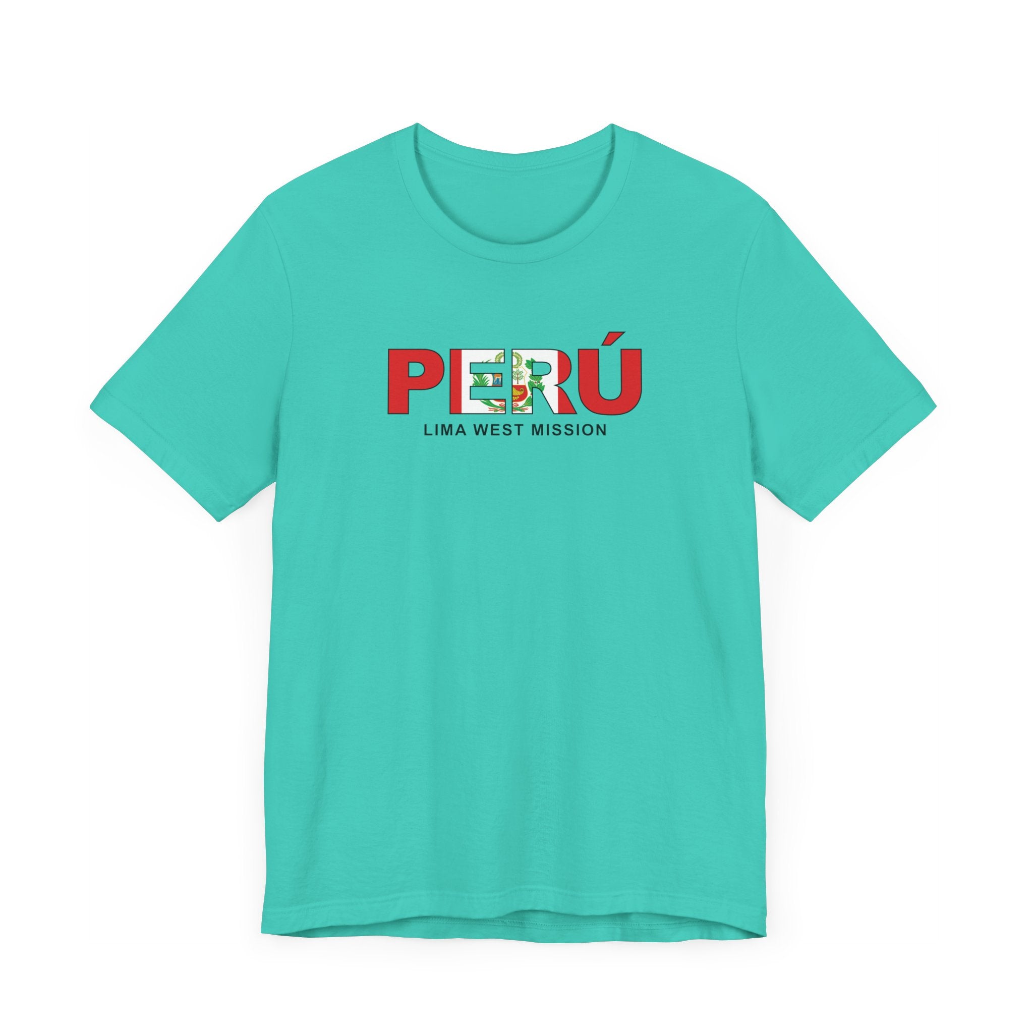 Peru Lima West Mission Flag Title T-shirt - Latter-Day Saint LDS Missionary Gift - Book of Mormon