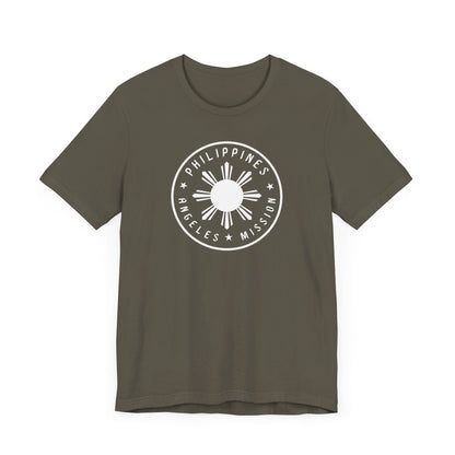 Philippines Angeles Mission Circular Monochrome Logo T-Shirt - Latter-Day Saint LDS Missionary Gift - Book of Mormon