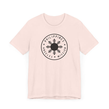 Philippines Angeles Mission Circular Monochrome Logo T-Shirt - Latter-Day Saint LDS Missionary Gift - Book of Mormon