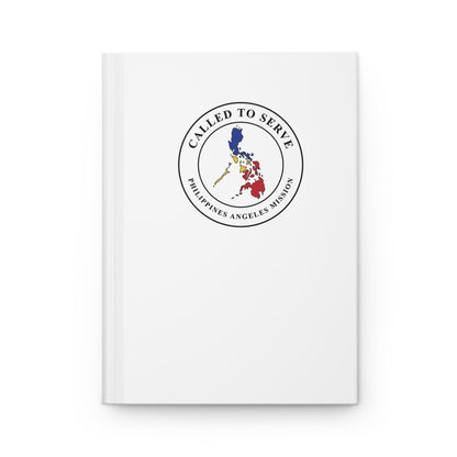 Philippines Angeles Mission Flag Map Called to Serve White Hardcover Journal Matte - Latter-Day Saint LDS Missionary Gift - Book of Mormon