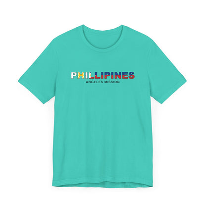 Philippines Angeles Mission Flag Title T-shirt - Latter-Day Saint LDS Missionary Gift - Book of Mormon