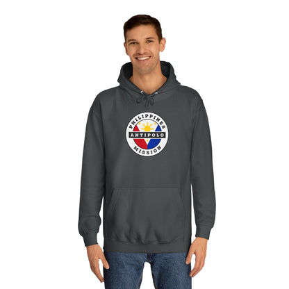 Philippines Antipolo Mission Flag Logo (White Border) College Hoodie - Latter-Day Saint LDS Missionary Gift - Book of Mormon