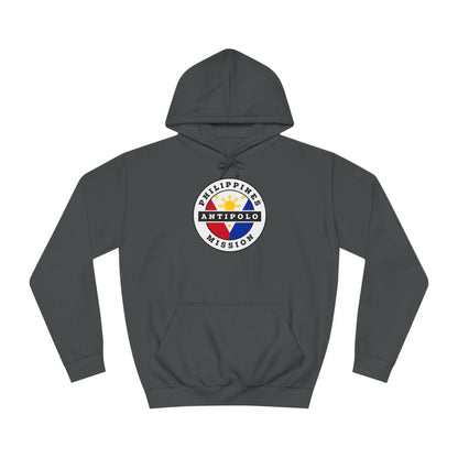 Philippines Antipolo Mission Flag Logo (White Border) College Hoodie - Latter-Day Saint LDS Missionary Gift - Book of Mormon