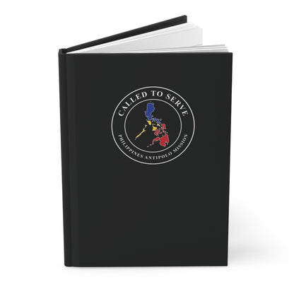 Philippines Antipolo Mission Flag Map Called to Serve Black Hardcover Journal Matte - Mission Wishlist - LDS Missionary Gift Store
