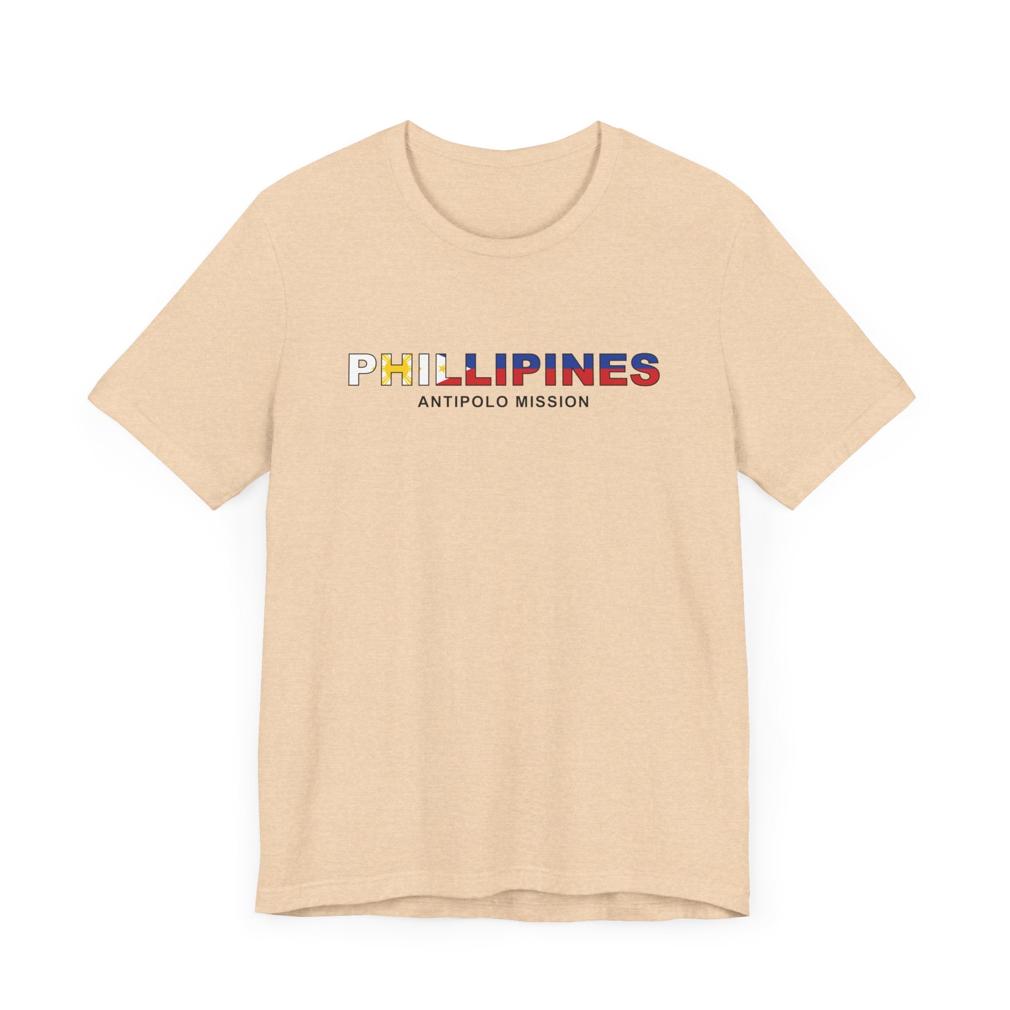 Philippines Antipolo Mission Flag Title T-shirt - Latter-Day Saint LDS Missionary Gift - Book of Mormon