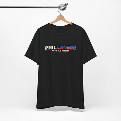 Philippines Antipolo Mission Flag Title T-shirt - Latter-Day Saint LDS Missionary Gift - Book of Mormon