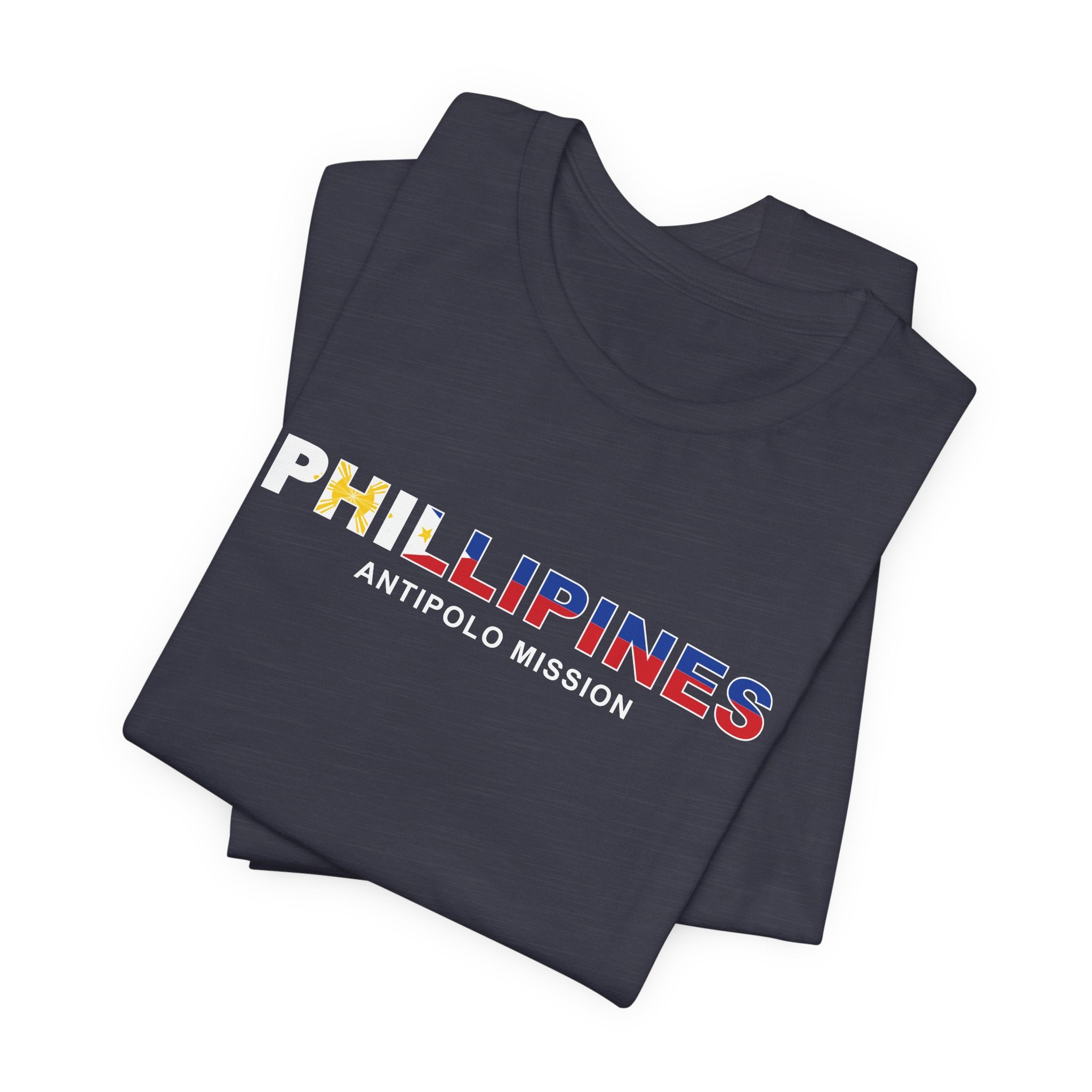 Philippines Antipolo Mission Flag Title T-shirt - Latter-Day Saint LDS Missionary Gift - Book of Mormon
