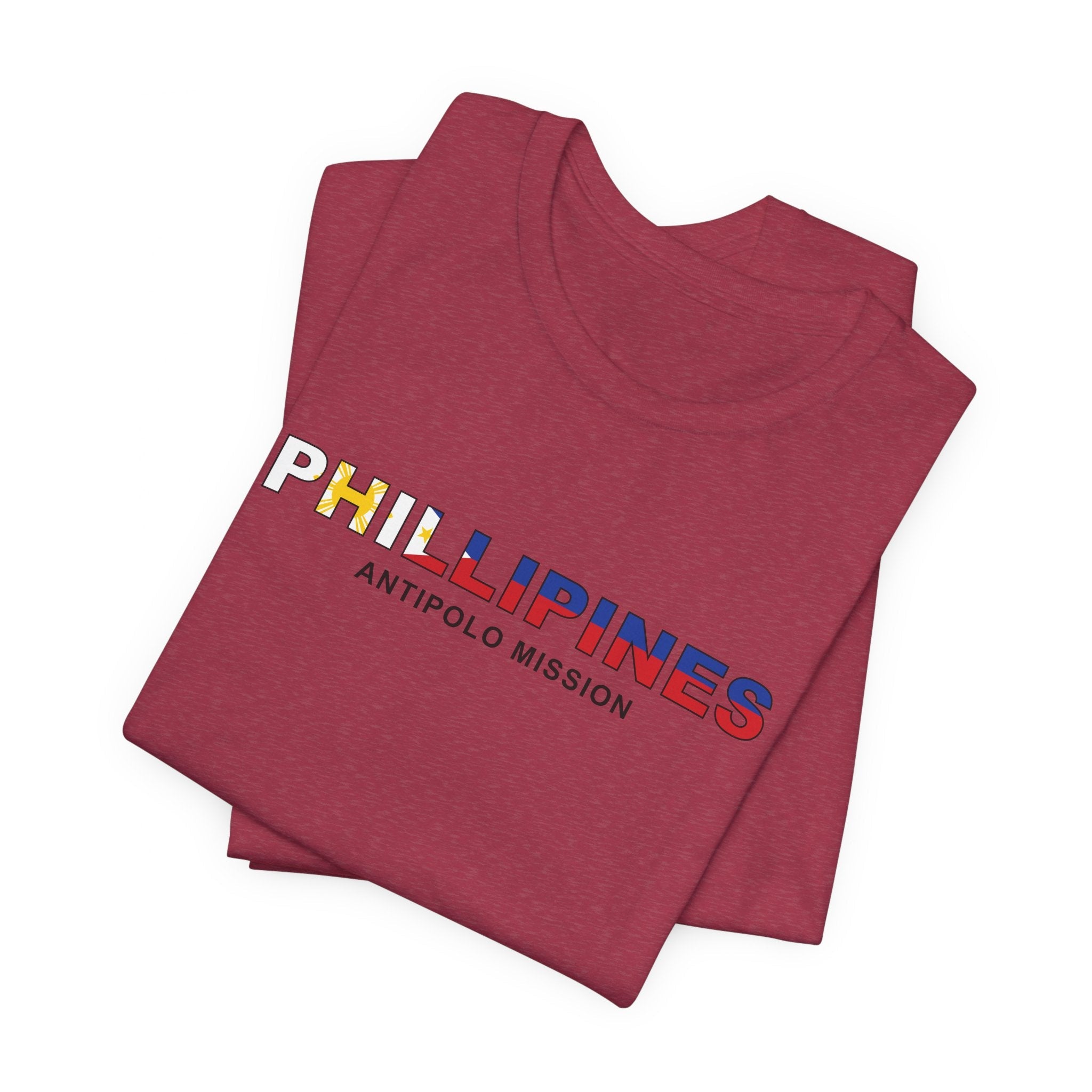 Philippines Antipolo Mission Flag Title T-shirt - Latter-Day Saint LDS Missionary Gift - Book of Mormon