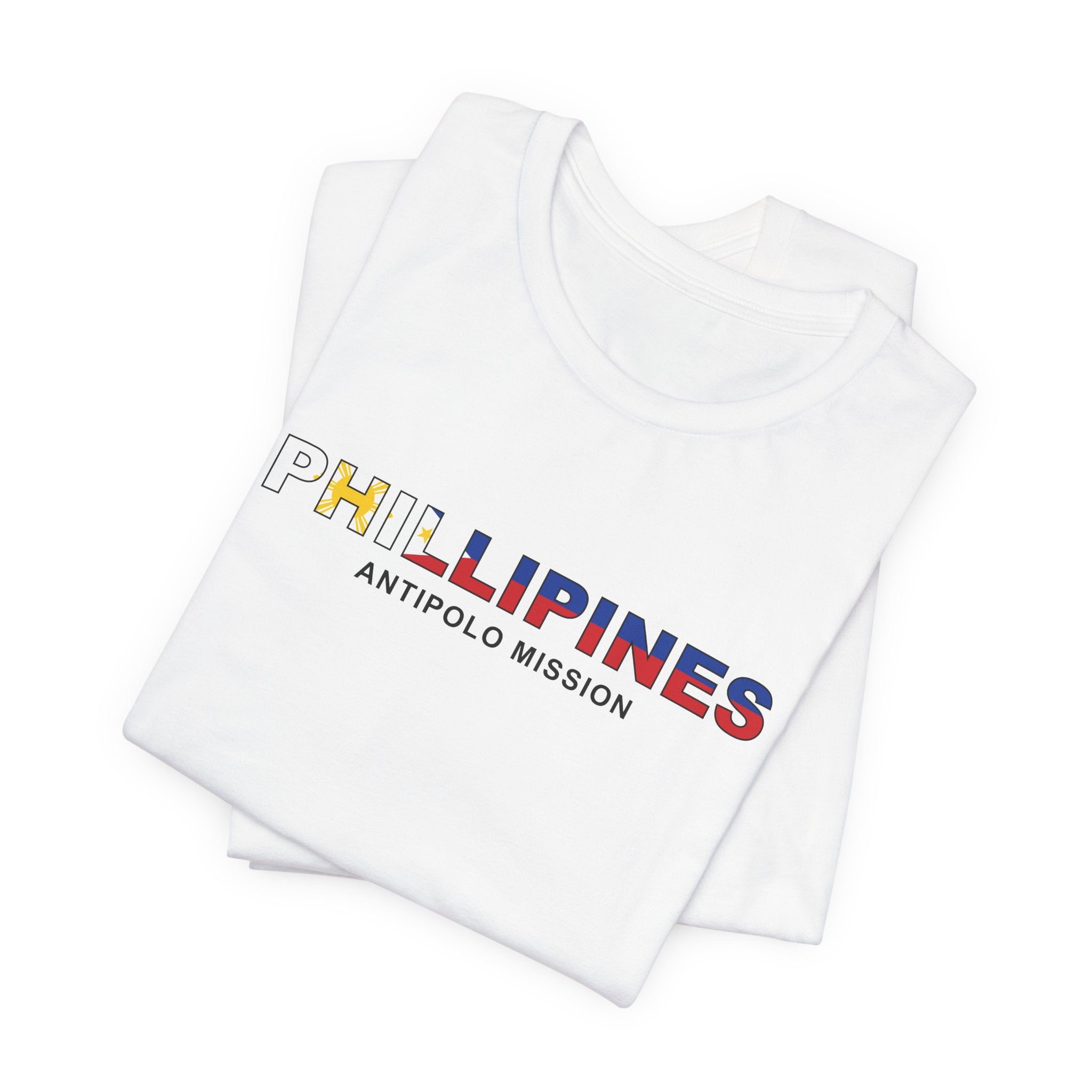 Philippines Antipolo Mission Flag Title T-shirt - Latter-Day Saint LDS Missionary Gift - Book of Mormon