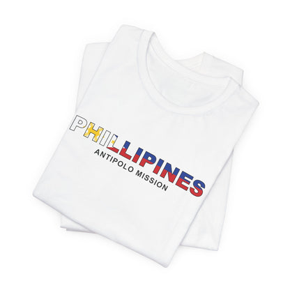 Philippines Antipolo Mission Flag Title T-shirt - Latter-Day Saint LDS Missionary Gift - Book of Mormon