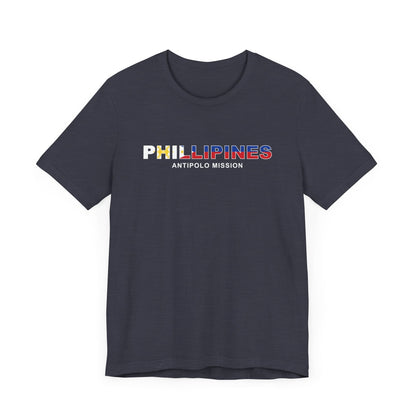Philippines Antipolo Mission Flag Title T-shirt - Latter-Day Saint LDS Missionary Gift - Book of Mormon