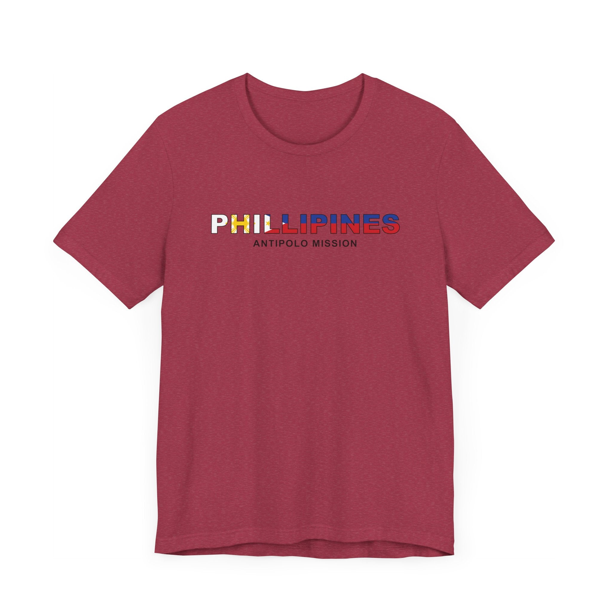 Philippines Antipolo Mission Flag Title T-shirt - Latter-Day Saint LDS Missionary Gift - Book of Mormon