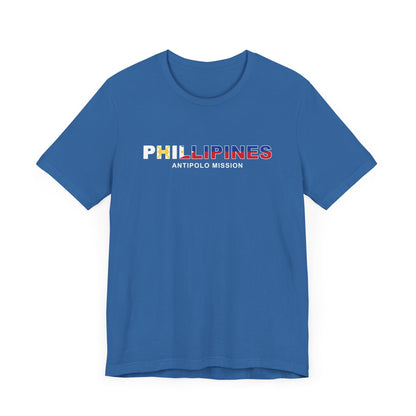 Philippines Antipolo Mission Flag Title T-shirt - Latter-Day Saint LDS Missionary Gift - Book of Mormon