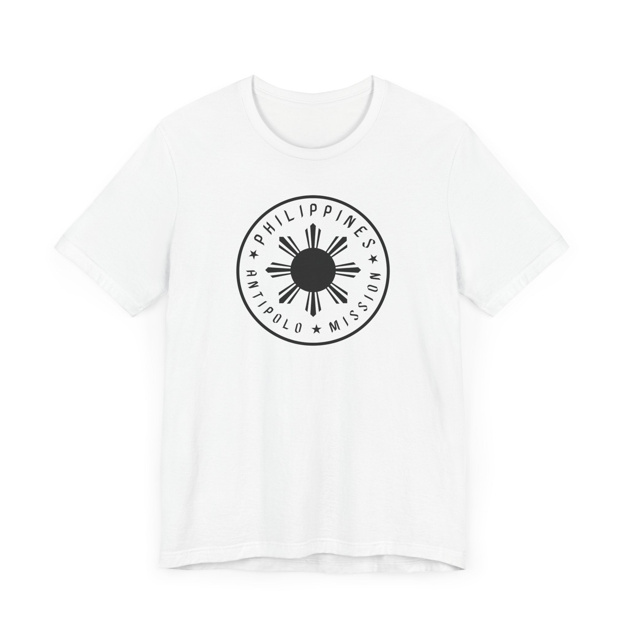 Philippines Antipolo Mission Monochrome Circle Logo T-Shirt - Latter-Day Saint LDS Missionary Gift - Book of Mormon