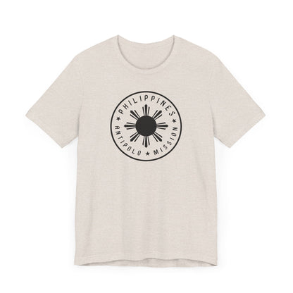 Philippines Antipolo Mission Monochrome Circle Logo T-Shirt - Latter-Day Saint LDS Missionary Gift - Book of Mormon